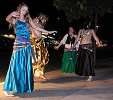 Dancers on Sidewalk