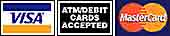 Visa - Mastercard - Debit Cards Accepted