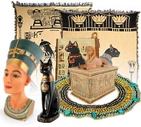 4 inch Nefertiti, 7 inch Nefertiti, Thoth, camel sitting, camel laying, Sphinx Trinket Box