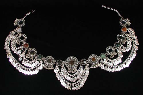 Belly Dance Belt with Stones, Mirrors & Coins
