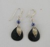 Belly Dance Blue Earrings