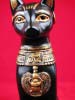 Egyptian Statue - Bastet Candleholder, 8"