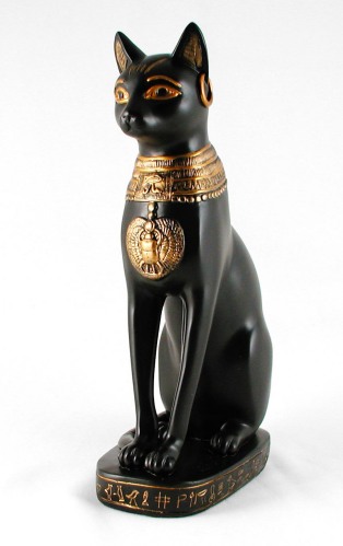 Bastet with Gold 8"
