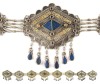Brass and Lapis Belly Dance Belt