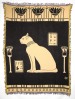 Egyptian Goddess Bastet Throw Blanket