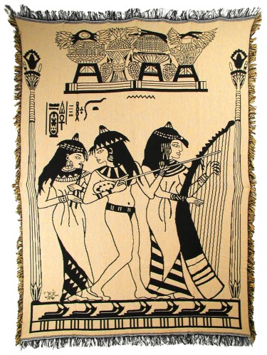 Egyptian Girls Throw Blanket