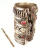 Tribal Solid Brass Large Bracelet 1