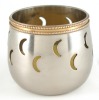 Brass Half Moon Candle Holder