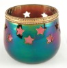 Brass Stars Candle Holder