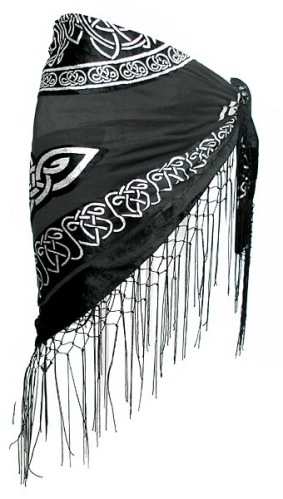 Celtic Design Velvet Scarf