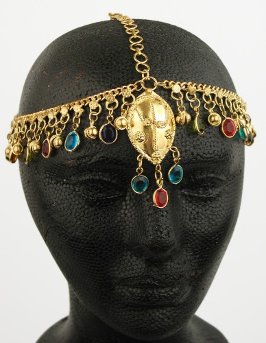 Belly Dance Head Ornament with Glass Charms