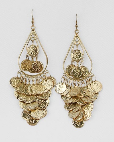 Belly Dance Coin Earrings