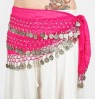 Belly Dance Hip Scarf 3 Coin Rows