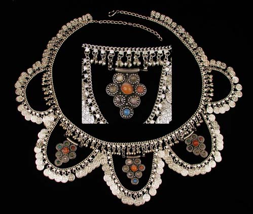 Belly Dance Belt with Small Stones & Coins