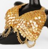 Belly Dance Coin Bra with Velvet Lining