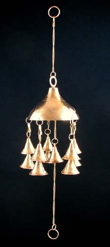 Brass Dome Wind Chime with Bells