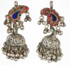 Tribal Dome Earrings with Paisley and Bells