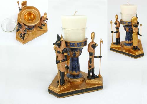 Egyptian God and Goddess Votive Holder