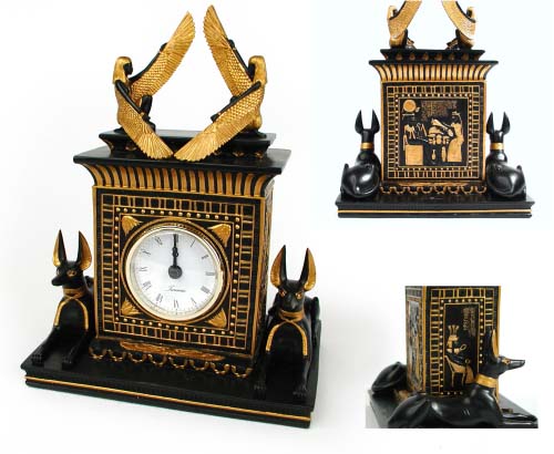 Isis and Anubis Clock