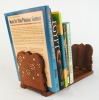 Wood with Brass Inlay Book Holder