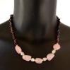 Garnet and Rose Stone Necklace Set
