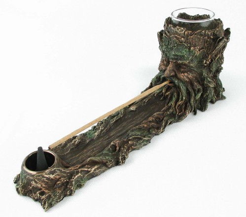 Greenman Incense burner & Candle Holder