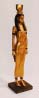 Golden Egyptian Goddess Hathor Statue, 9"