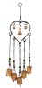 Iron Heart Wind Chime with Bells & Beads