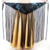 Velvet Belly Dance Belt with Long Fringe