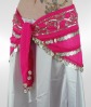 Chiffon Hip Scarf with Sequins & Coins