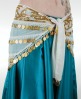 Chiffon Hip Scarf with Sequins & Coins