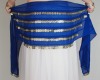 Belly Dance Hip Scarf, 5 Rows of Coins