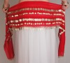 Belly Dance Hip Scarf, Large and Small Coins