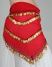 Triangle Belly Dance Hip Scarf with Coins
