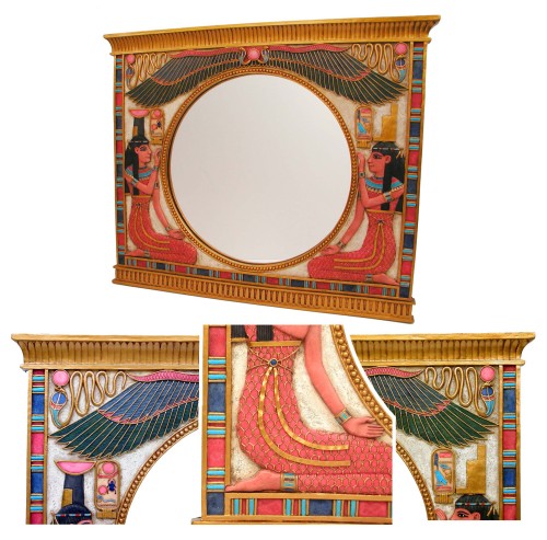 Egyptian Goddess Isis & Nephthys Mirror