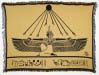 Egyptian Goddess Maat Throw Blanket