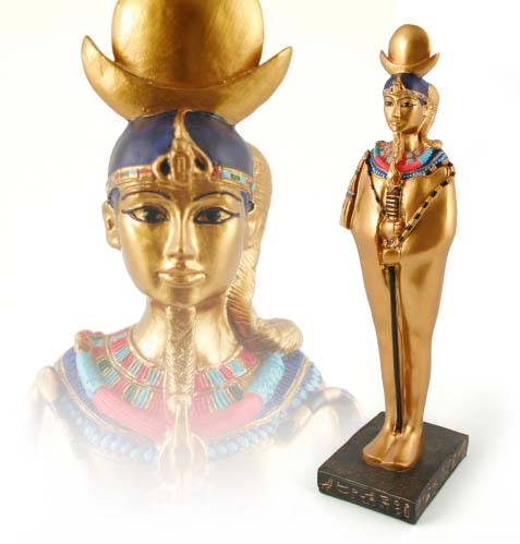Egyptian God Khonsu Statue, 9"
