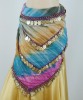 Triangle Belly Dance Hip Scarf with Coins