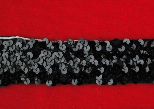 Black Sequin Edge - Whole Piece