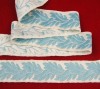 Blue Leaf Pattern Edging