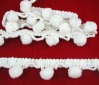 Edging Material with White Poms