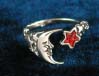 Adjustable Moon and Star Ring