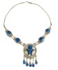 Triple Moon Lapis Belly Dance Necklace