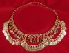 Belly Dance Necklace with Glass Charms