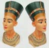 Egyptian Queen Nefertiti Statue, 12"