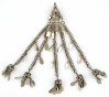 Tribal Ornament Triangle with Long Chains