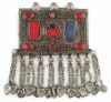 Tribal Rectangular Half Moon Ornament