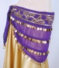 Chiffon Hip Scarf with Sequins & Coins