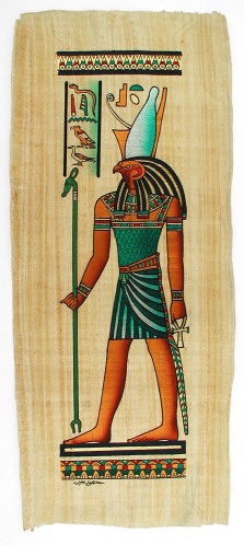 Horus Standing Papyrus 32"