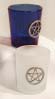 Pentacle Glass Votive Candle Holder